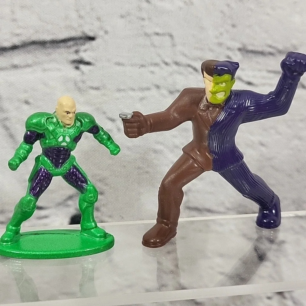 Action Villains Mini Figures Mixed Lot Of 9 Cake Toppers Riddler Scarecrow Ninja